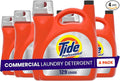 Tide PRO Laundry Detergent Liquid Bulk, Removes Hotel, Restaurant, and Healthcare Stains in One Wash, Commercial Use, 129 loads, 170 fl oz (Case of 4)