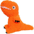 MIGHTY Tuffy Microfiber Medium Ball T-Rex Dog Toy | Ultra Durable Plush Toy with Multiple Layers & Reinforced Seams , Washable and Floats , Mighty® Construction
