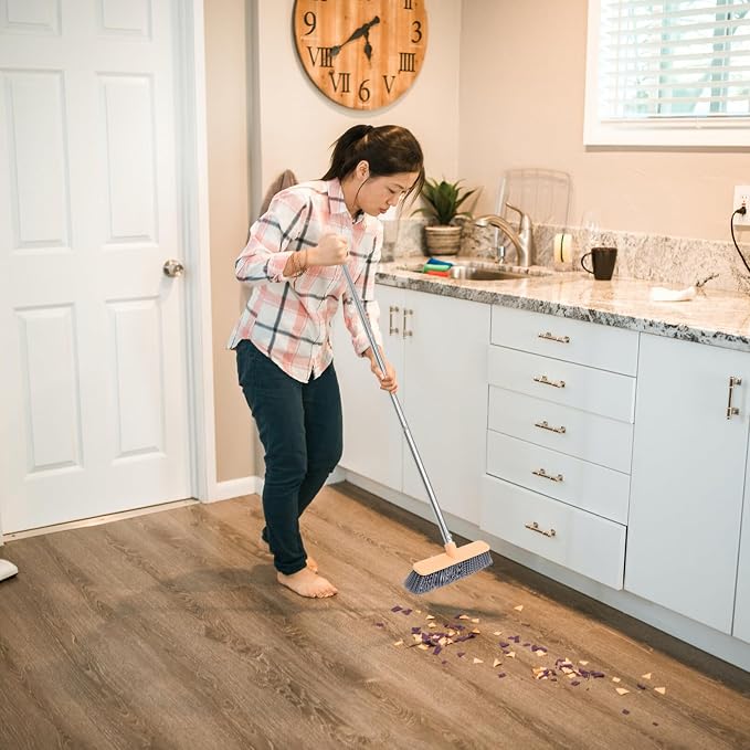 Healifty 1pc Handle Floor Sweeper Brush for Household Cleaning and Sturdy Design for Dust and Dirt Removal Kitchen Bathroom and Living Spaces