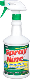 Spray Nine 26832 Heavy Duty Cleaner, Degreaser & Disinfectant for Kitchens, Bathrooms, Yard Equipment, Automotive & Industrial 32 Fl Oz. (Pack of 1)