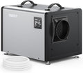 Yaufey 125 Pints Commercial Dehumidifier with Pump for Crawl Space, Basement, Industrial Area, 10-90% RH Humidity Control, 6500 Sq.Ft. 24/7 Running Continuous Drainage, Auto Defrost, 5-Yr Coverage