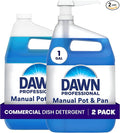 Dawn PRO Manual Pot and Pan Detergent, Dish Soap Liquid for Dishwashing by Hand, Bulk Concentrate for Commercial Use, 1 gal (Case of 2)