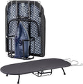 BiJun Small Ironing Board, Foldable Table Top Ompact Portable Mini Ironing Board w/Iron Rest, Set for Dorm Rooms, RVs, Travel Apartments Black Easy to Use and Save Space