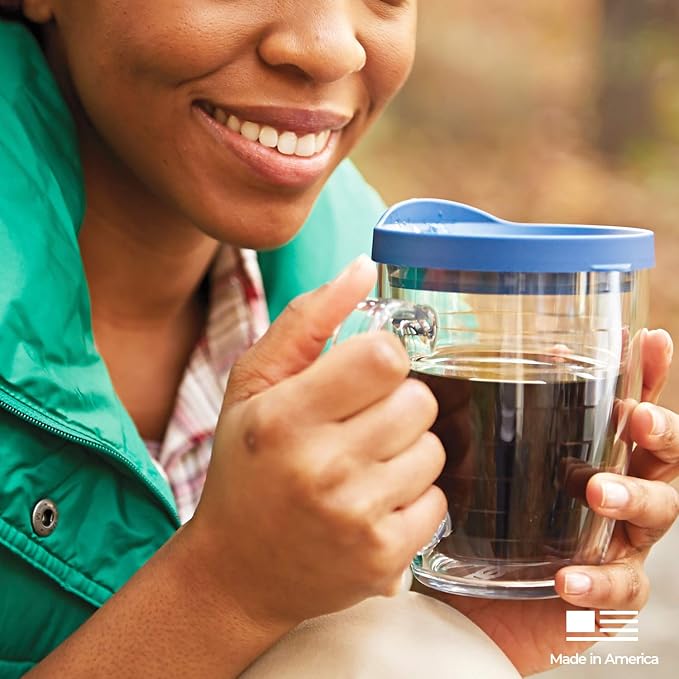 Tervis 16oz Tritan Mug | Tabletop Collection, Quartz | Made in USA, Double-wall Insulated, Coffee & Matcha Stays Hot, Shatterproof, BPA-Free, Dishwasher Safe, Gifts under $25