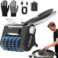 Electric Grill Brush, BBQ Grill Cleaner for Outdoor Grill with LED Light Removable 304 Stainless Steel Brush Head Cordless Grill Cleaning Brush 150 Mins Runtime No Bristle Shedding for Barbecue Grates