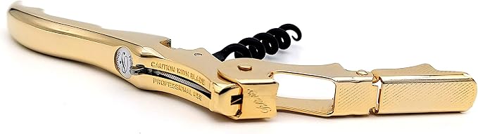 Pulltap's Genuine Slider Boss 150 Waiter's Corkscrew – Double-Hinged Wine Key with Sliding Foil Cutter – Patented Design – Made in Spain – Oro (24K Full Gold)