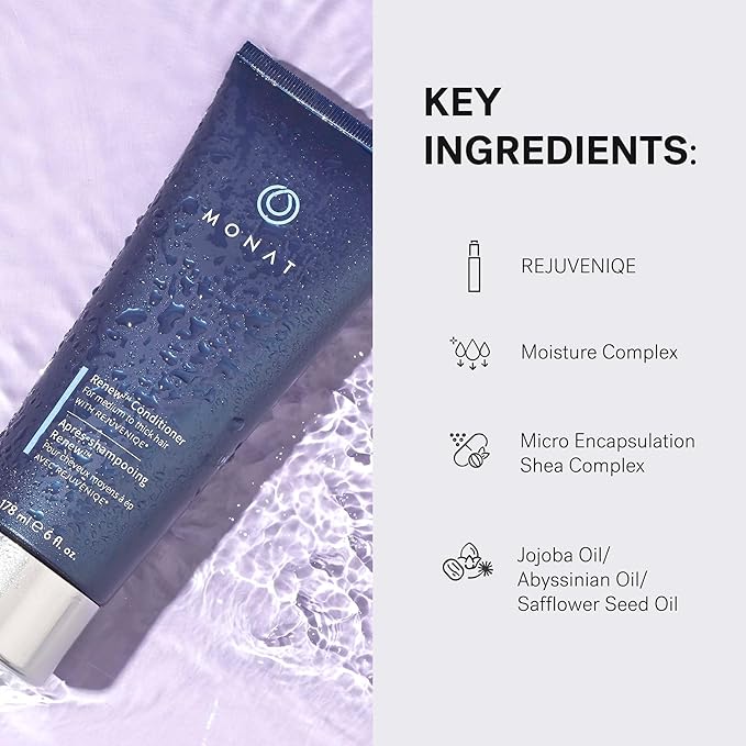 MONAT Renew Conditioner – Hydrating Hair Conditioner – Moisturizing Hair Treatment for Instantly Replenished Hair – Restorative Hair Conditioner – Daily Use Hair Care, Gentle & Safe for All Hair Types