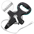 Tellegloww 330ft Long Distance Steel Tape Measure Open Reel Measuring Tape, Dual Inch/Metric Scale, for Surveying Engineering Sports Field Outdoor Runway Construction