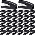 Desktop Stapler School College Office Supplies Portable Durable Staplers for Desk Accessories Heavy Duty Stapler with 25 Sheet Capacity for Home Classroom Office Teacher (Black, 30 Pcs)