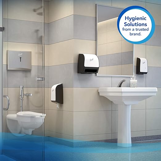 Scott® Hygienic High-Capacity Folded Bath Tissue, Bulk (48280), 2-Ply, White, Single-Pull, (250 Sheets/Pack, 36 Packs/Case, 9000 Sheets/Case)