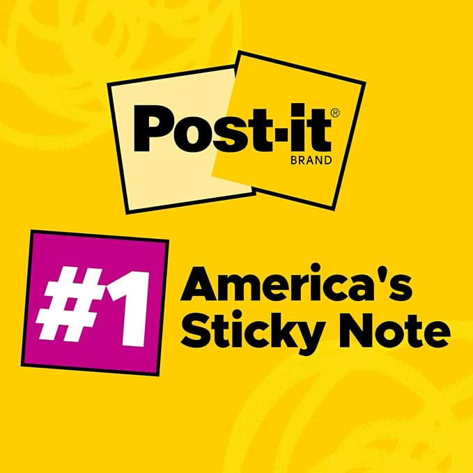 Post-it Mini Notes, 1.5x2 in, 24 Pads, America's #1 Favorite Sticky Notes & Super Sticky Notes, 3x3 in, 24 Pads/Pack, 70 Sheets/Pad, Amazon Exclusive Bright Color Collection, Aqua Splash