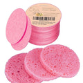 GAINWELL 50-Count Compressed Facial Sponge for Daily Facial Cleansing and Exfoliating, 100％ Natural Cosmetic Spa Sponges for Makeup Remover, Reusable, Pink