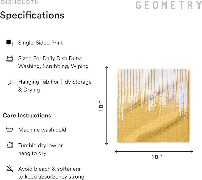 GEOMETRY Kitchen Dish Cloths - Quick Dry Dishcloths for Kitchen - Premium Dish Rags with Geoweave - 3-Pieces This and that