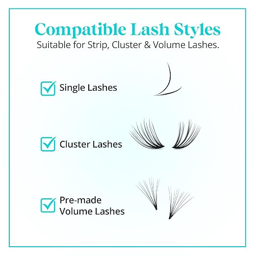 Regular Eyelash Glue - Professional Lash Glue for Individual Flare Lashes, False Eyelash Adhesives - Long Lasting Waterproof Black, 4-5 Sec Dry, Licensed Use 10ml