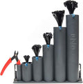 R-Z-G Ready-Zip-Go (tm) Magnetic Base Cable Tie Organizer with 250 Zip Ties and Cutter