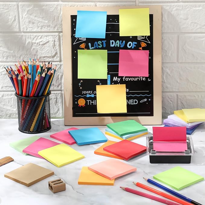 Sherr 100 Pcs Pop up Sticky Notes Bulk 3x3 Inch 56 Sheets/pad Refills Sticky Notes Bright Colors Self-Stick Note Pads Post Adhesive Memo for Students School Teacher Office Meeting, 20 Colors