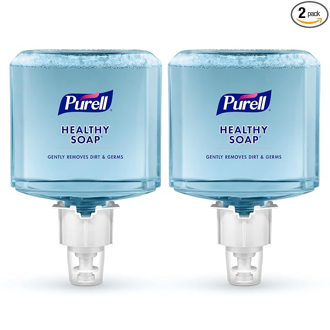 PURELL Brand HEALTHY SOAP Foam, Fresh Scent, 1200 mL Refill for PURELL ES6 Automatic Soap Dispenser (Pack of 2) - 6477-02 - Manufactured by GOJO, Inc.