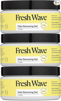 Fresh Wave Lemon Odor Removing Gel, 7 oz., Pack of 3 - Safer Odor Absorbers for Home, Natural Plant-Based Odor Eliminator, Every 7 oz. lasts 15-30 Days, For Cooking, Trash & Pets