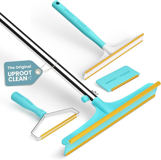 Uproot Clean Ultra Bundle - Xtra, Max, Pro & Mini-Ultimate Pet Hair Removal Tool & Carpet Rake Bundle-Easy Cat & Dog Hair Remover for Couch, Clothes, Rugs, Cars & More-The Ultimate Fur Remover Set