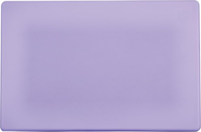 Winco 12" x 18" Purple Cutting Board | Dishwasher safe, Stain resistant, HACCP approved, Great for Charcuterie, Cheese, Appetizers and Buffet Displays