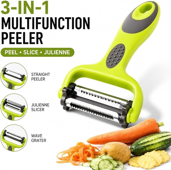 Fit for 3 in 1 Vegetable Peeler Slicer Grater - Multifunctional Kitchen | 3Pcs