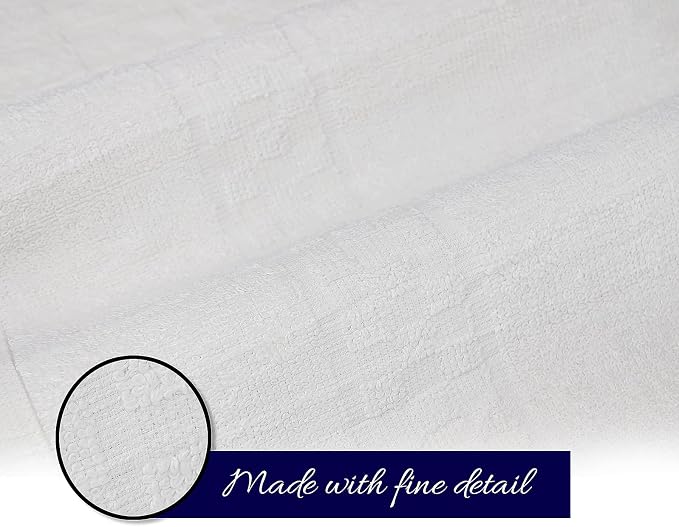 ZUPERIA 7-Pack White Bath Towels - 30" x 54" - Ultra Soft 100% Cotton Large Bath Towels- Highly Absorbent for Bathroom, Pool, Gym, Spa, and Hotel Use
