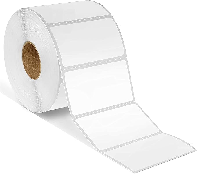 Spartan Industrial - 2.25" X 1.25" Direct Thermal Labels (10000 Count, 10 Rolls) UPC Barcode Stickers, SKU Labels, Address and Mailing - Compatible with Zebra and Rollo Printers