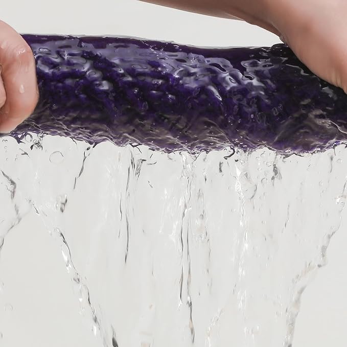 YTYC 39x78 Bath Sheets Set,Towels for Bathroom,Violet Purple,6-Piece | 2 Extra Large Bath Towels, 2 Hand Towels, 2 Washcloths, Super Soft,Highly absorbent,Hanging Loop,80% Polyester