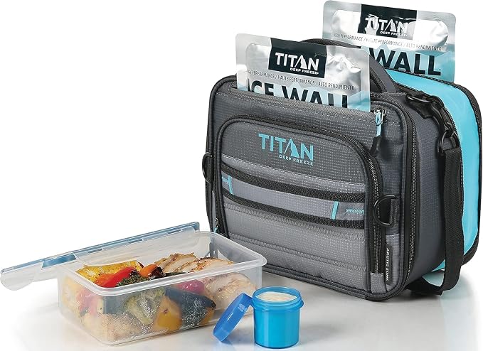 Titan by Artic Zone Deep Freeze Lunch Bag Grey/Blue