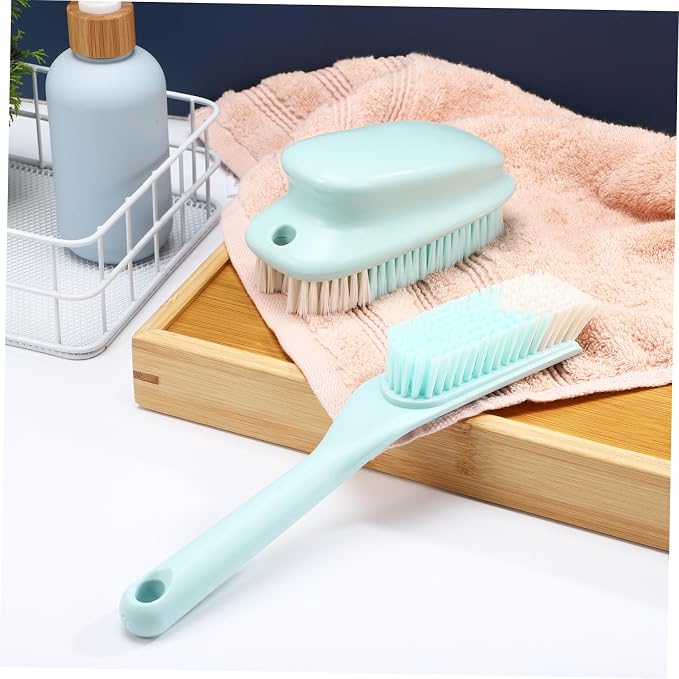 GALPADA 4sets Shower Scrubber Brush Multi-Purpose Detailing Brush for Clothes Boot Long Handle Shoe Household Cleaning Tools