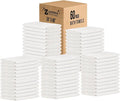 ZUPERIA White Bath Towels Bulk 60 Pack (24 x 48 Inches) - 100% Cotton Economy Light Weight Towels for Commercial Use - Quick Dry, Ultra-Soft, and Absorbent Bulk Towels