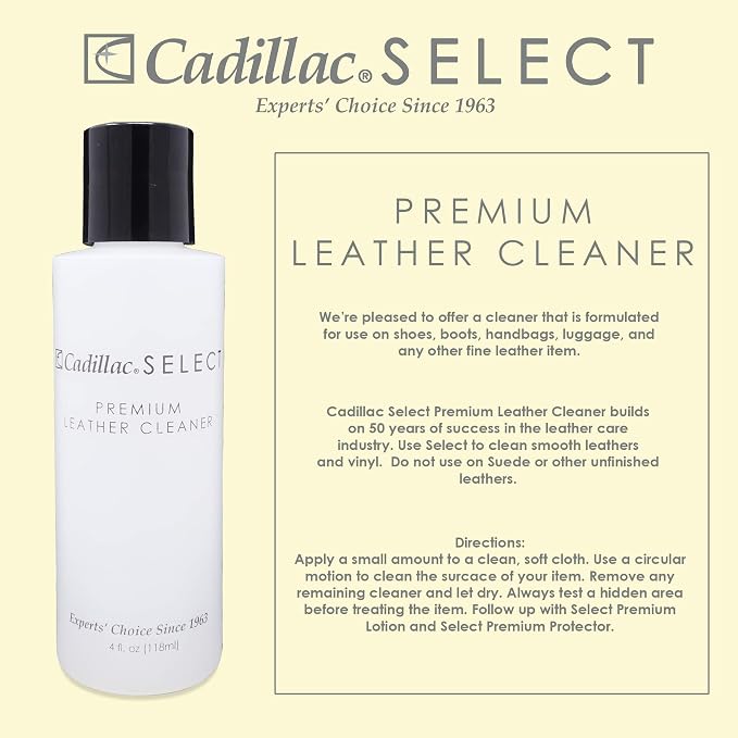 Cadillac Select Premium Leather Care Kit | Includes Cleaner, Lotion Conditioner & Water & Stain Protector