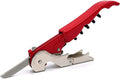Pulltap's Genuine Slider 900 Waiter's Corkscrew – Double-Hinged Wine Key with Sliding Foil Cutter – Patented Design – Made in Spain – Rojo (Red)