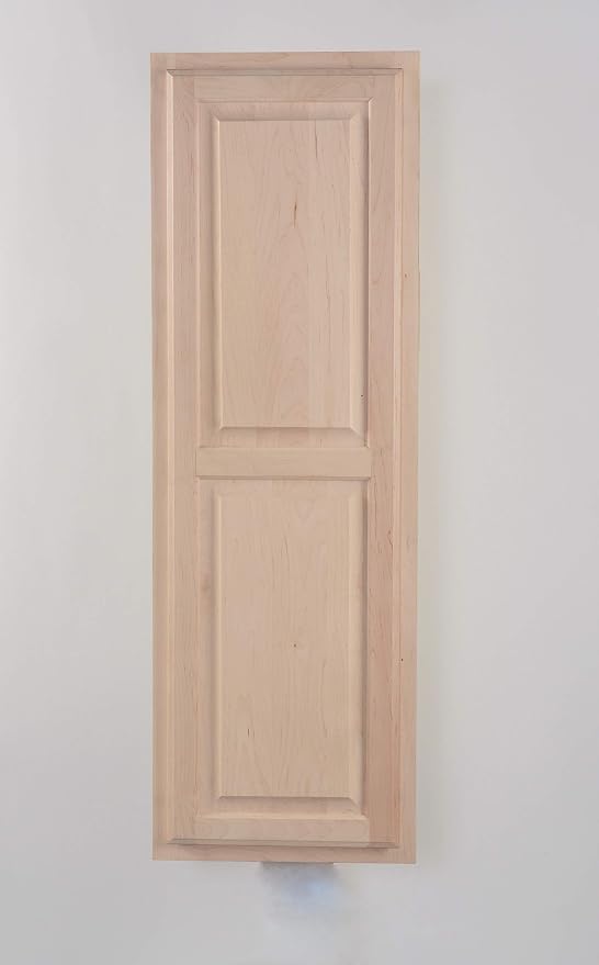 Hideaway Ironing Board Supreme Unfinished Maple with Raised Panel Door