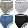 Cutecrop 4 Pcs Reusable Adult Swim Diapers Washable Cloth Diapers Leakproof Special Needs Swimwear for Incontinence Swimmers