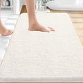 OLANLY Bathroom Rugs 35x24, Extra Soft Absorbent Chenille Bath Rugs, Rubber Backing Quick Dry, Machine Washable Bath Mats for Bathroom Floor, Tub and Shower, Home Decor Accessories, Ivory