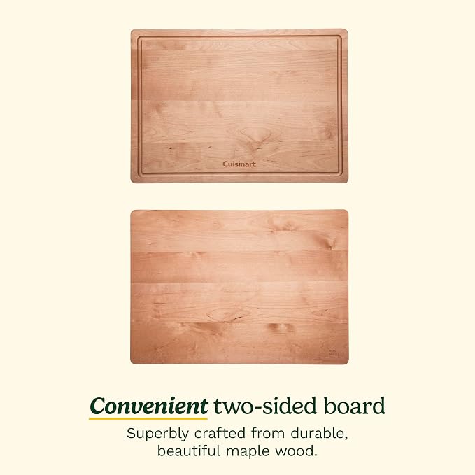 Cuisinart, 17” Maple Wood Cutting Board, CWB-17M