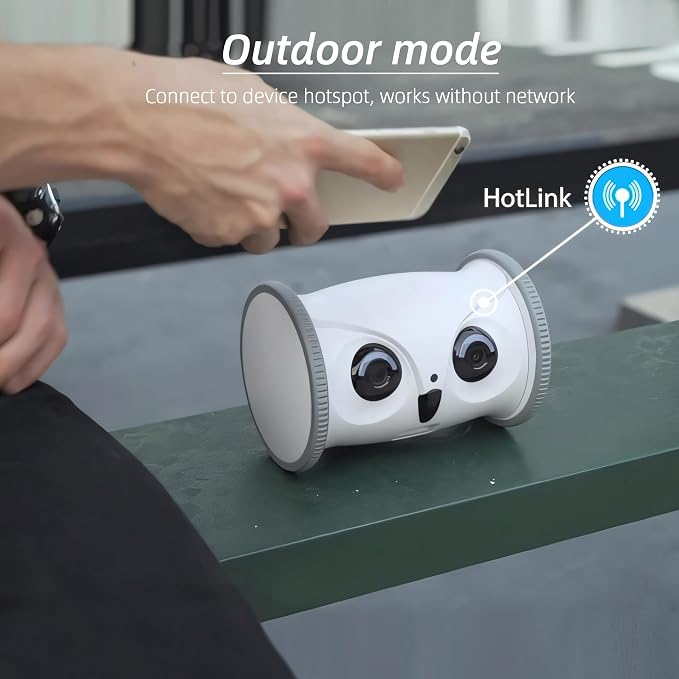 Owl Robot,Pet Camera Treat Dispenser Interactive Toy for Dogs Cats with Remote Phone App Control