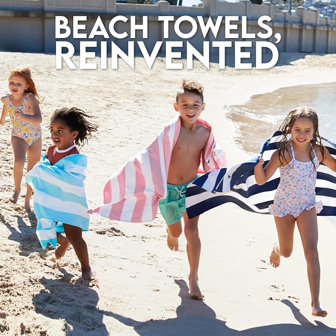 Dock & Bay Quick Drying Towel - for Sports & Gym - Compact, Lightweight - 100% Recycled - Includes Bag - Cabana - Tulum Blue, Medium (130x70cm, 51x27)