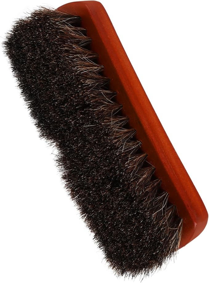 3pcs Portable Wooden Shoe Cleaning Brush Horse Hair Bristles for Polishing Boots and Shoes Ergonomic Design for Home Use and