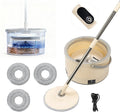 Electric Spin Self-Cleaning Mop and Bucket, Rechargeable and Cordless Spinning Mop and Bucket Set Separate Dirty Water, Easy Wring Spin Mop and Bucket with Wringer Set for Floor Cleaning