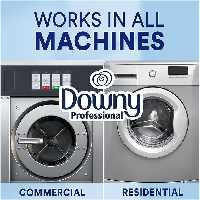 Downy Fabric Softener, Bulk Liquid Fabric Conditioner for Commercial & Residential Washing Machines, 190 loads, Clean & Fresh Scent, 140 fl oz