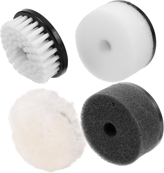 FRCOLOR 4pcs Shoe Polish Replacement Brush Shoe Brush Set Dust for Leather Cleaner