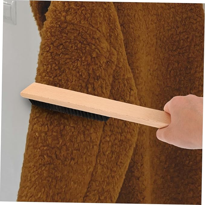 BESPORTBLE 5pcs Clothing Bristles Cleaning Brush Wood Handle Gentle Lint Removal Tool for Coats and Blankets Practical Laundry Essential for Home Use