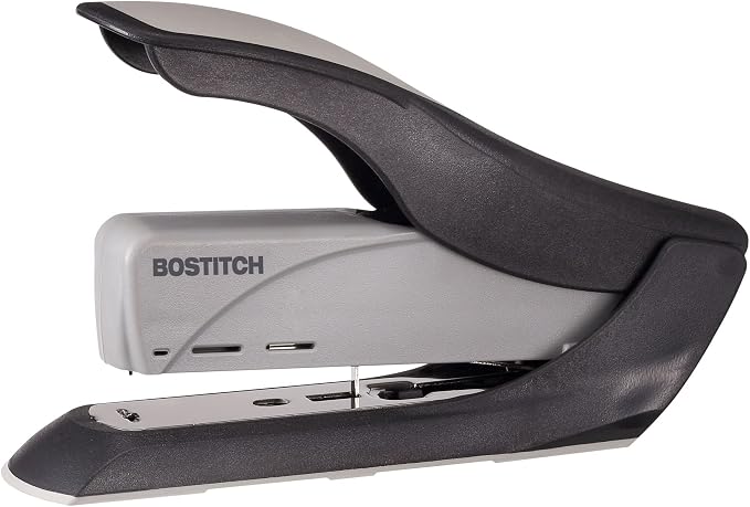 Bostitch Office 60 Sheet Heavy Duty Stapler - Two Fingers, No Effort, Spring Powered Stapler - Gray (1200)