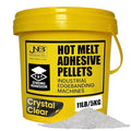 EVA Hot Melt Adhesive for Edge Banding Machine, Edge Band Woodworking Glue Pellets for PVC, ABS, Acrylic, Wood Veneer, Melamin Edgeband etc. (5kg/11lbs, Crystal Clear)