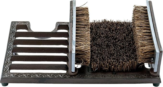 Boot Scraper Outdoor Shoe Brush with Flaps,Cleaning Heavy-Duty Shoe Cleaner and Boot Scrubber for Mud,Dirt, Snow,Durable Weather-Resistant Outdoor Shoe Cleaning Tool