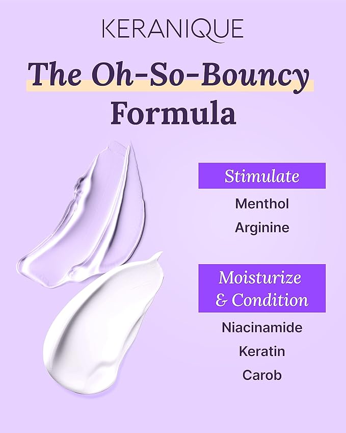Keranique Volumizing Shampoo & Conditioner Set for Hair Repair, Growth & Thinning Hair Support – Keratin, Biotin, Menthol & Niacinamide, Lightweight Strengthening Formula - Keratin Amino Complex™