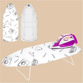 Small Ironing Board, 28"x12" Foldable Legs & Portable, 4 Layer | Tabletop Ironing Board with 4 Layer Heat Resistant Cover & Pad for Home, Apartment, Dorm, Hotel, White