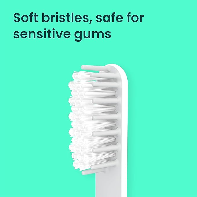 quip Sonic Toothbrush Replacement Heads for Adults - 3 Pack - Verified quip Standard Brush Head Refills for Electric Toothbrushes - Soft Bristles, Compact & Flexible - Last 3 Months Each